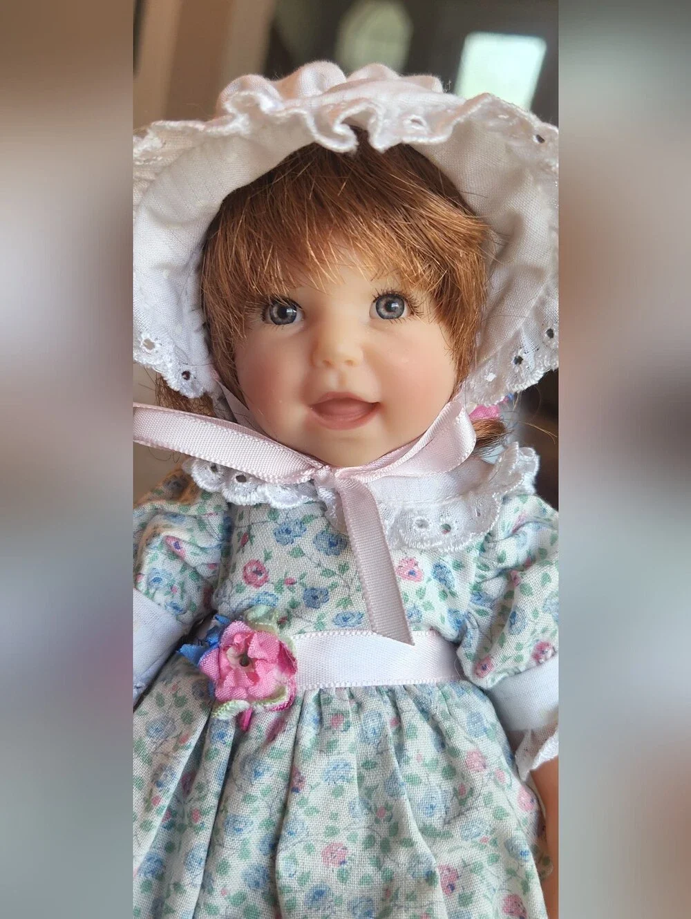 Lee Middleton Doll 9” Miniature Little Bo Peep With Stand No Cane